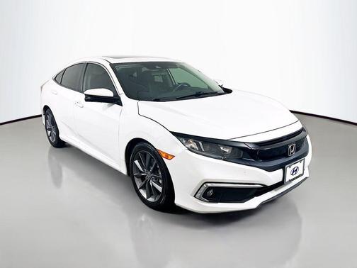Platinum White 2019 Honda Civic EX
