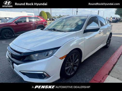Platinum White 2019 Honda Civic EX