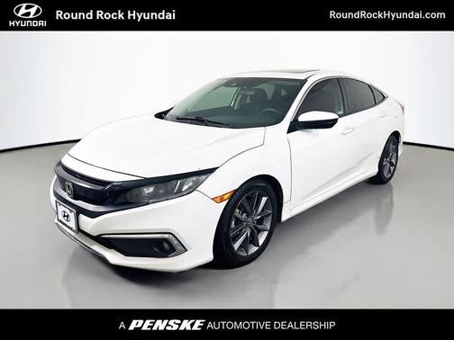 Platinum White 2019 Honda Civic EX