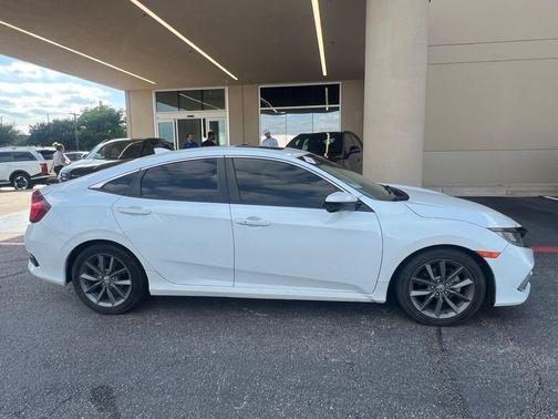 Platinum White 2019 Honda Civic EX