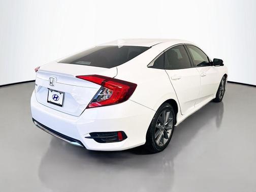 Platinum White 2019 Honda Civic EX