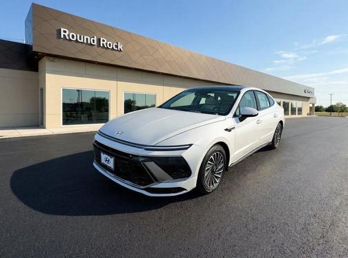 White 2026 Hyundai SONATA Hybrid SEL