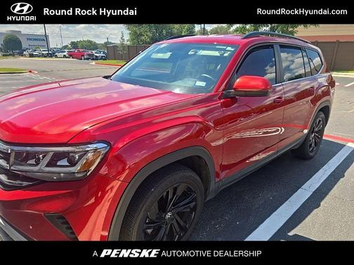Aurora Red Metallic 2023 Volkswagen Atlas 3.6L SE w/Technology