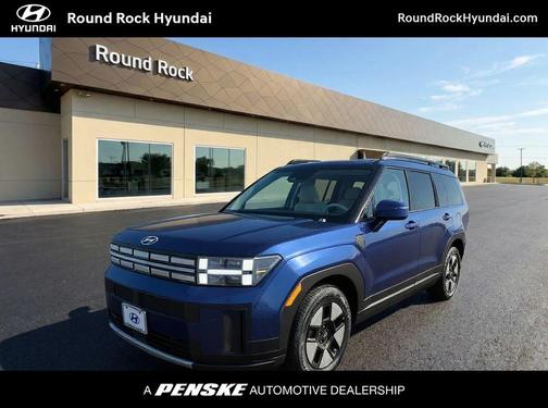 Atlantic Blue 2026 Hyundai SANTA FE HEV SEL