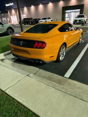Orange 2019 Ford Mustang EcoBoost Premium