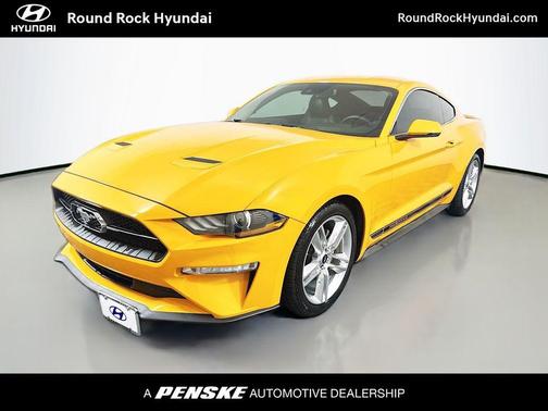 Orange 2019 Ford Mustang EcoBoost Premium