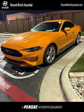 Orange 2019 Ford Mustang EcoBoost Premium