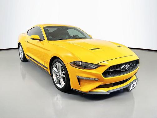 Orange 2019 Ford Mustang EcoBoost Premium