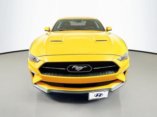 Orange 2019 Ford Mustang EcoBoost Premium