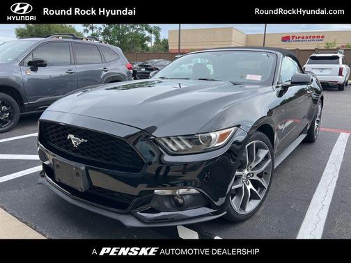 Black 2015 Ford Mustang EcoBoost Premium