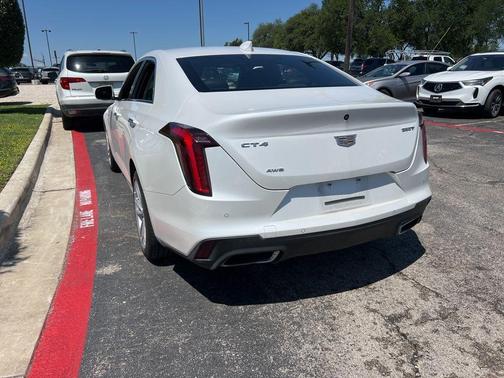 Crystal White 2022 Cadillac CT4 Luxury