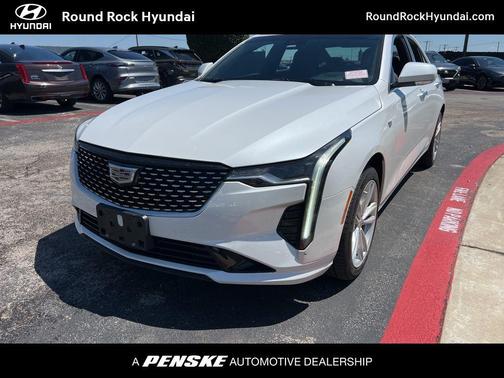 Crystal White 2022 Cadillac CT4 Luxury
