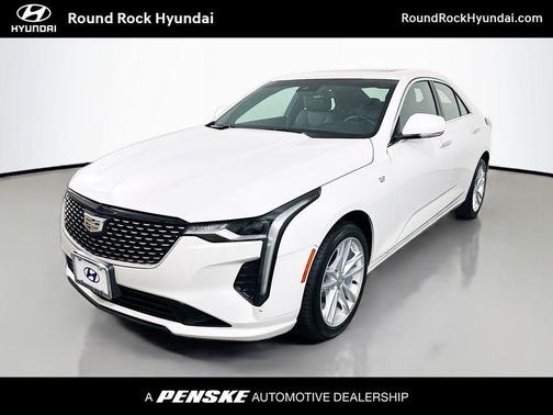Crystal White 2022 Cadillac CT4 Luxury
