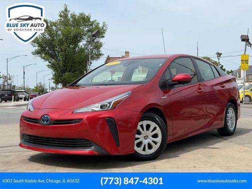 Supersonic Red 2022 Toyota Prius LE