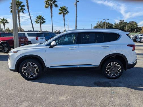 White Pearl 2023 Hyundai SANTA FE HEV Limited