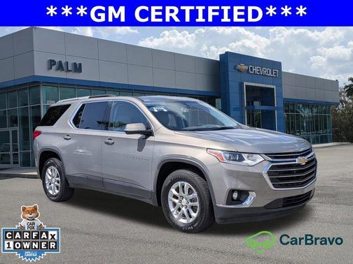 Pepperdust Metallic 2018 Chevrolet Traverse LT Cloth