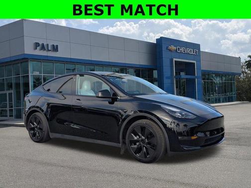 Black 2025 Tesla Model Y Long Range