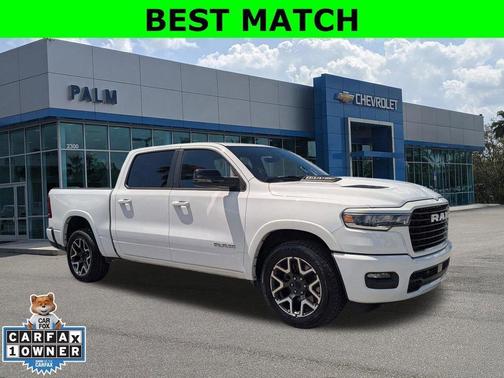 Bright White Clearcoat 2025 RAM 1500 Laramie