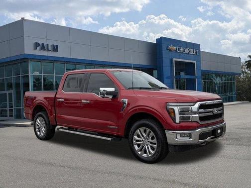 Red Metallic 2024 Ford F-150 Lariat