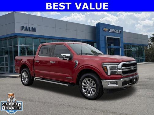 Red Metallic 2024 Ford F-150 Lariat