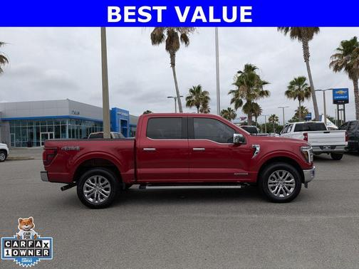 Red Metallic 2024 Ford F-150 Lariat