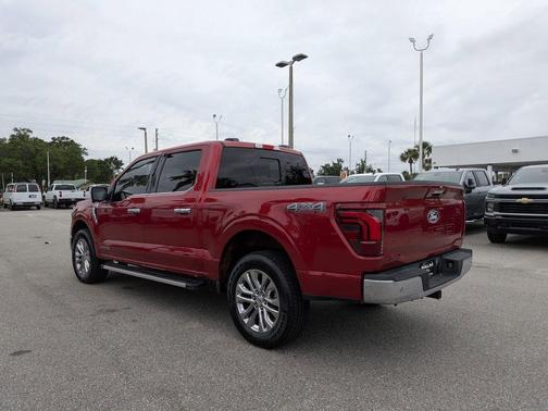 Red Metallic 2024 Ford F-150 Lariat