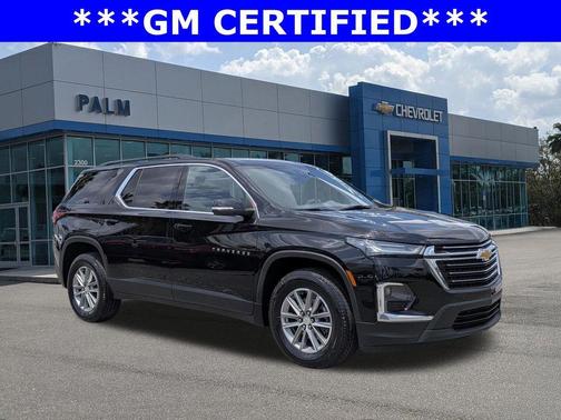 Black Metallic 2023 Chevrolet Traverse LT Cloth