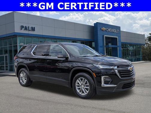 Black Metallic 2023 Chevrolet Traverse LT Cloth