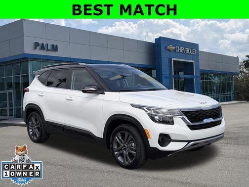 Clear White 2023 Kia Seltos S