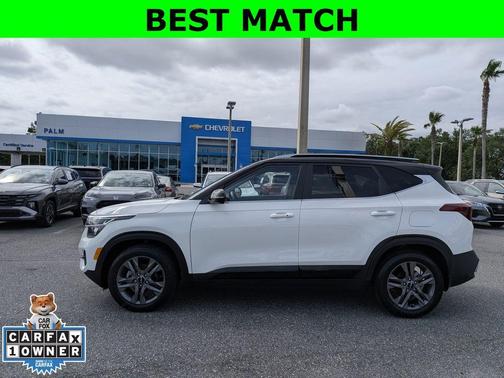 Clear White 2023 Kia Seltos S
