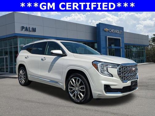 White Frost Tri-Coat 2022 GMC Terrain Denali