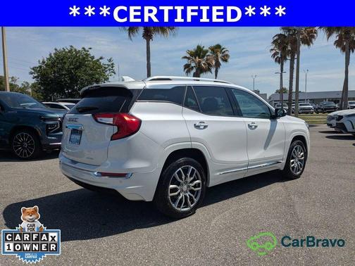 White Frost Tri-Coat 2022 GMC Terrain Denali