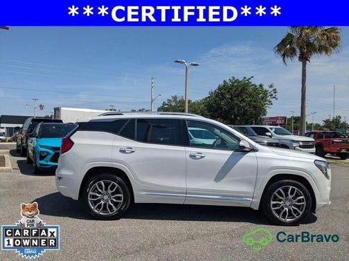 White Frost Tri-Coat 2022 GMC Terrain Denali