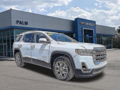 Summit White 2023 GMC Acadia SLT