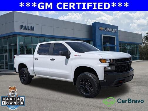 Summit White 2021 Chevrolet Silverado 1500 Custom Trail Boss