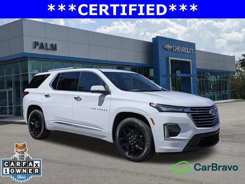 Summit White 2023 Chevrolet Traverse Premier