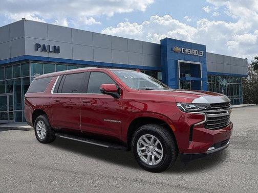 Cherry Red 2022 Chevrolet Suburban LT