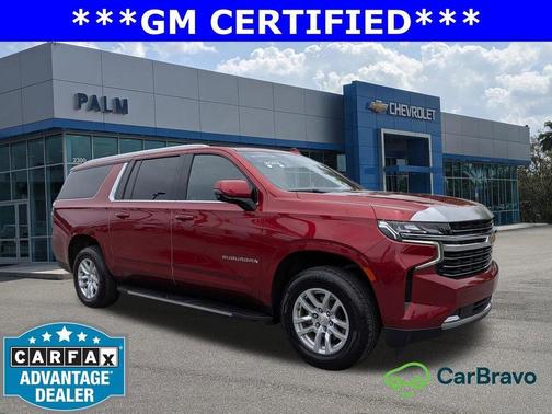 Cherry Red 2022 Chevrolet Suburban LT