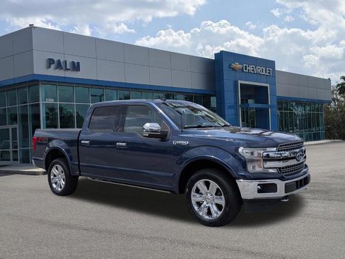 Blue 2019 Ford F-150 Lariat