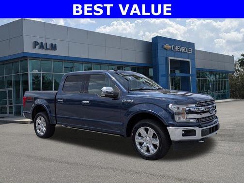 Blue 2019 Ford F-150 Lariat
