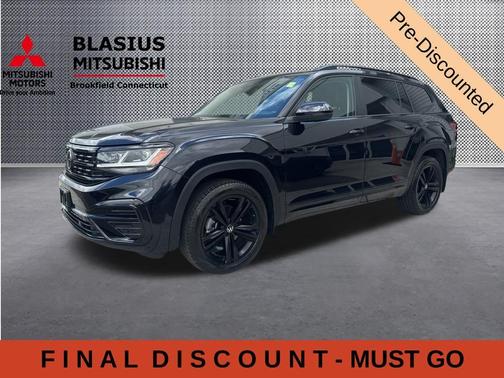 Deep Black Pearl Effect 2023 Volkswagen Atlas 3.6 V6 SEL R-Line Black