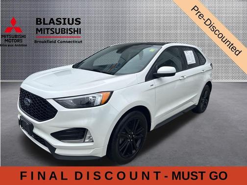 White Metallic 2021 Ford Edge ST Line