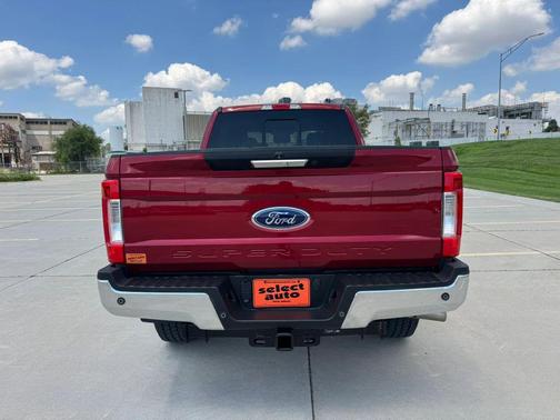 Red 2018 Ford F-250 Lariat