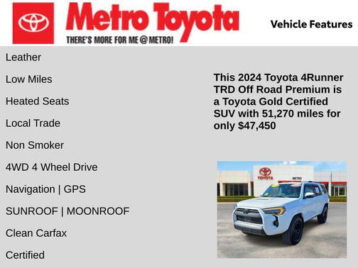 2024 Toyota 4Runner TRD Off Road Premium