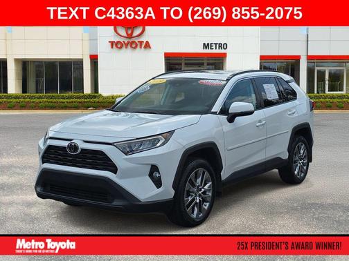 Super White 2019 Toyota RAV4 XLE Premium