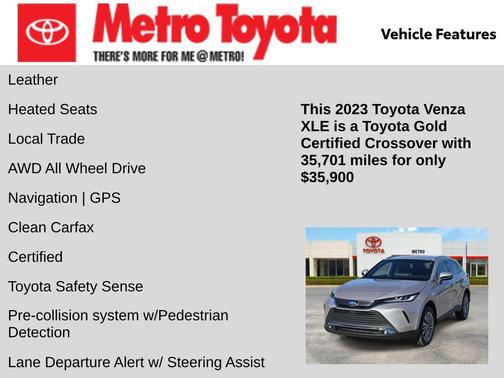 2023 Toyota Venza XLE