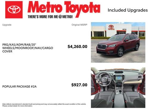 Crimson Red Pearl 2019 Subaru Ascent Premium 7-Passenger