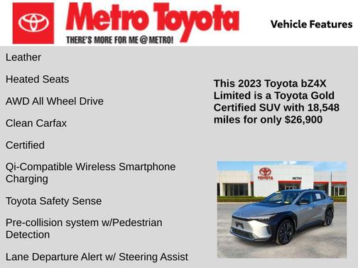 Elemental Silver Metallic 2023 Toyota bZ4X Limited