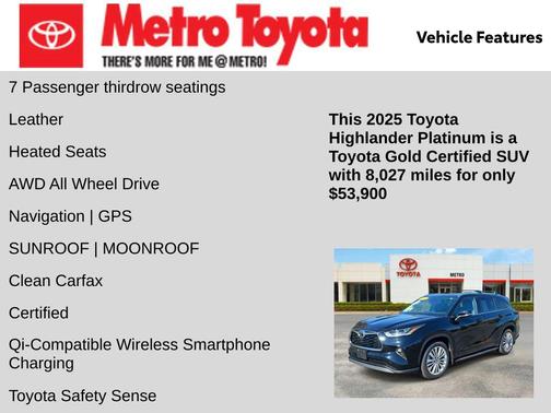2025 Toyota Highlander Platinum