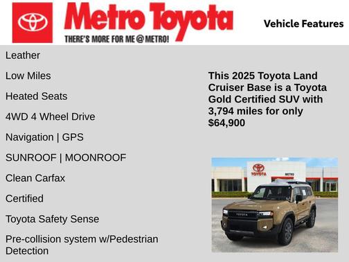 2025 Toyota Land Cruiser Base